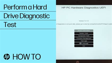 hp hard drive diagnostic test